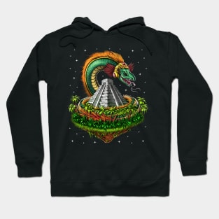 Quetzalcoatl Aztec Feathered Serpent God Hoodie